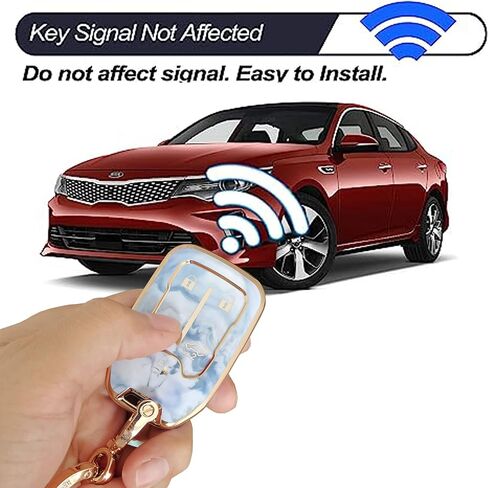 For GMC Key Fob Cover Car Key Shell with Fashion Keychain Fit For GMC Acadia Terrain Yukon Chevy Suburban Tahoe Smart Key (5-Button Pink) in Kuwait