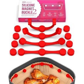 Air Fryer Magnets for Parchment Paper, Air Fryer Accessories | Upgrade Stronger Magnets, 12 Pack Silicone Magnet for Holding Parchment Paper in Saudi Arabia