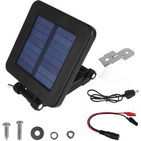 6V Solar Panel for Deer Feeder, Efficient Charger w/Adjustable Mounting Bracket & Alligator Clips, 6V Solar Panel Compatible with Game Feeder Timer & Rechargeable Batteries in Saudi Arabia