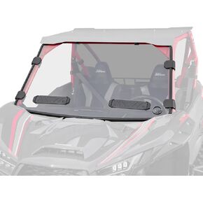 SuperATV Full Windshield for a Kawasaki Teryx KRX 1000 | Scratch Resistant | Vented | 1/4" Polycarbonate | XR Optic Hard Coating | Made in USA | Includes Pre-installed Bulb Seal in Saudi Arabia