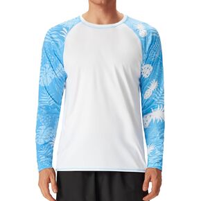 UPF Fisheal 50+ من القمصان السباحة ، قميص حماية من أشعة الشمس الطويلة ، واقي سريع للأشعة فوق البنفسجية الجافة. in Kuwait