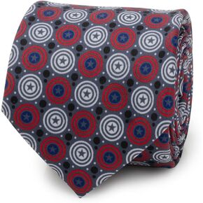 Cufflinks Inc. Captain America Gray Dot Men's Tie in Saudi Arabia