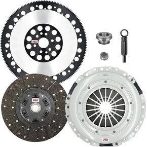 مجموعة Clutchmaxpro Performance Stage 2 Clutch Kit مع chromoly flywheel متوافق مع 1996-1998 Mustang GT Cobra SVT 4.6L SOHC 8cyl (CP07023HDLSF-ST2) in Kuwait