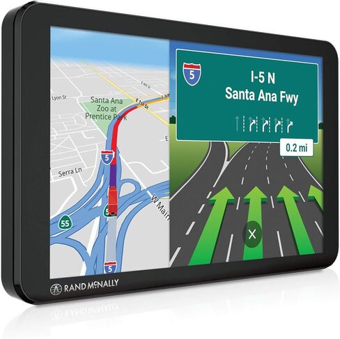 Rand McNally TND 1050 ملاح شاحنة GPS مقاس 10 بوصة، شاشة سهلة القراءة، توجيه شاحنة مخصص، ملاحة Rand، وواقي قابل للإزالة، أسود in Saudi Arabia