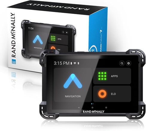 Rand McNally TND 1050 ملاح شاحنة GPS مقاس 10 بوصة، شاشة سهلة القراءة، توجيه شاحنة مخصص، ملاحة Rand، وواقي قابل للإزالة، أسود in Kuwait