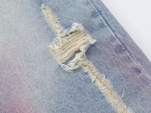 Y2k Ripped Jean Shorts Paint Acid Wash Distressed Denim Jorts Hip Hop Grunge Capri Pants Streetwear Men Unisex in Saudi Arabia