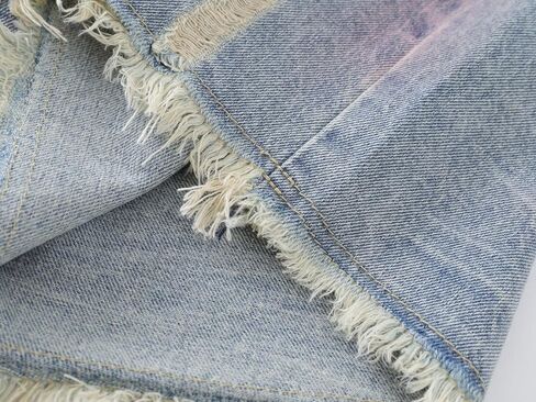 Y2k Ripped Jean Shorts Paint Acid Wash Distressed Denim Jorts Hip Hop Grunge Capri Pants Streetwear Men Unisex in Saudi Arabia