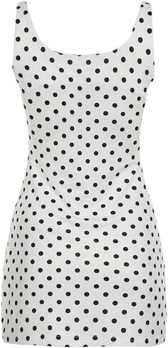 Polka Dot Mini Dress for Women Sleeveless Tank Halter Dress Vintage Downtown Girl Clothes Party Going Out in Saudi Arabia