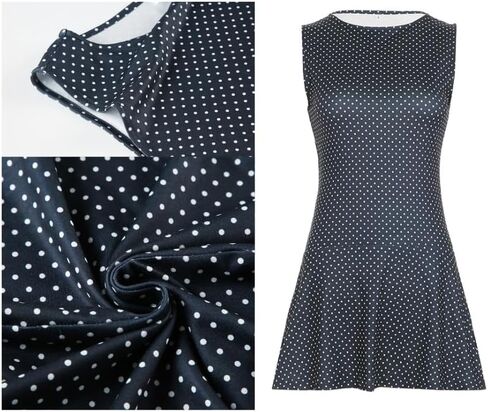 Polka Dot Mini Dress for Women Sleeveless Tank Halter Dress Vintage Downtown Girl Clothes Party Going Out in Saudi Arabia