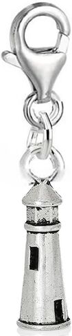 Sexy Sparkles Lighthouse Clip On Pendant for European Charm Jewelry with Lobster Clasp in Saudi Arabia