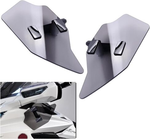 Panical Smoke Gray Adjustable Air Deflector Windshield Leg Guards Fairings Hand Windshield for Honda Goldwing GL1800 GL1800B F6B 2018-2025 PMMA (Leg Spoiler) in Saudi Arabia