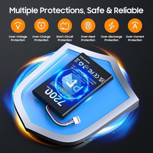 3000mAh PS5 Controller Battery, Large Capacity PS5 Battery, Rechargeable PS5 Controller Battery Pack PS5 Controller Battery Replacement for PS5 DualSense Controller(Not fit for PS5 DualSense Edge) in Saudi Arabia