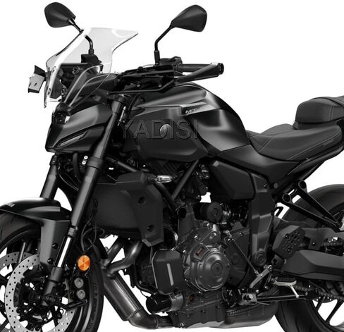 MT07 Motorcycle Windshield Deflector Windscreen Compatible with for MT 07 MT07 MT-07 mt07 2025 Front Wind Shield Screen Visor （Black） in Kuwait