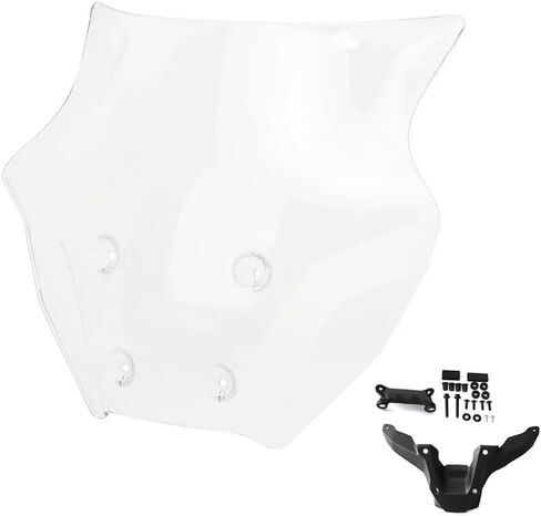 MT07 Motorcycle Windshield Deflector Windscreen Compatible with for MT 07 MT07 MT-07 mt07 2025 Front Wind Shield Screen Visor （Black） in Kuwait