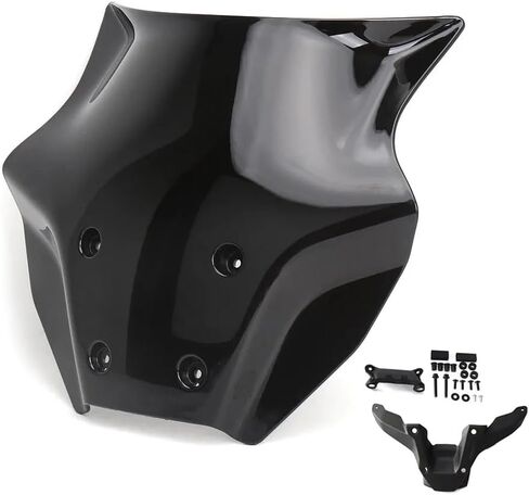 MT07 Motorcycle Windshield Deflector Windscreen Compatible with for MT 07 MT07 MT-07 mt07 2025 Front Wind Shield Screen Visor （Black） in Kuwait