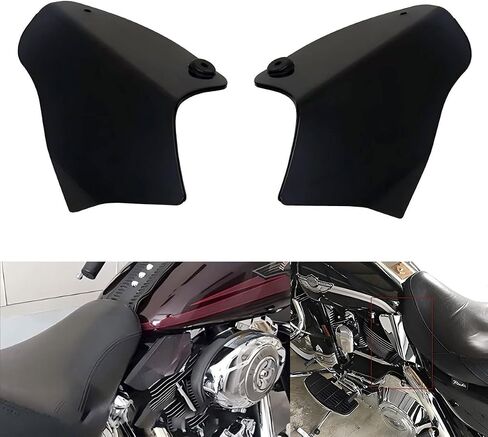 MZS Motorcycle Mid Frame Air Deflector Heat Shield Accessories 2008-2017 Compatible with Softail Deluxe Fat Boy Heritage Slim Spring in Saudi Arabia