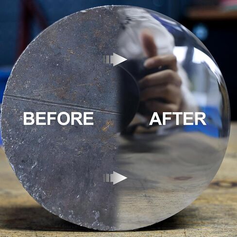 ABARPRO 4.5" x 7/8" Vertical Wool Polishing Disc for Angle Grinder, Wool Buffing Wheel Pad for Polishing Rough Surface to a Mirror Finish, for Metal Aluminum Marble Wood, 5 Pack in Saudi Arabia