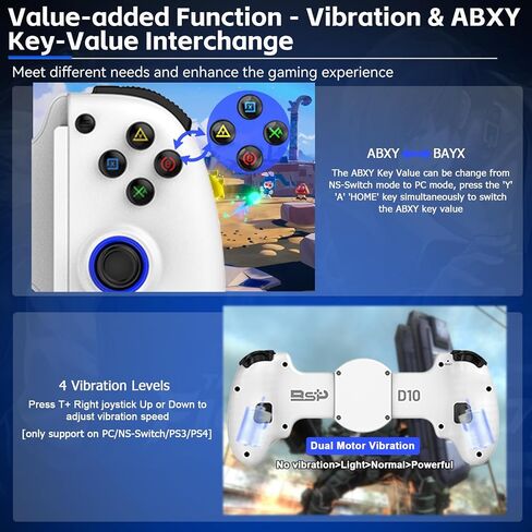وحدة تحكم ألعاب MegAdream Mobile لجهاز iPhone/Android - iPad/tablet - لعبة السحابة - NS -switch/ps4 - تحويل هاتفك إلى وحدة تحكم للألعاب - PS5/Xbox Play Remote Play ، Call of Duty ، Turbo ، Black in Kuwait