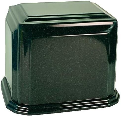 Arch Cultured Marble Urn for Two in Black, Extra Large, Companion, Capacity for up to 490lbs Ashes, Funeral Memorial in Saudi Arabia