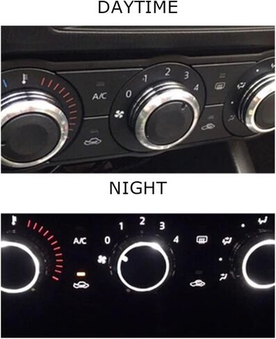 3pcs/تعيين سبيكة تكييف هواء السيارة المتوافقة مع زر مفتاح Mazda AC/Mazda 3 Axela 2014-2017 in Saudi Arabia