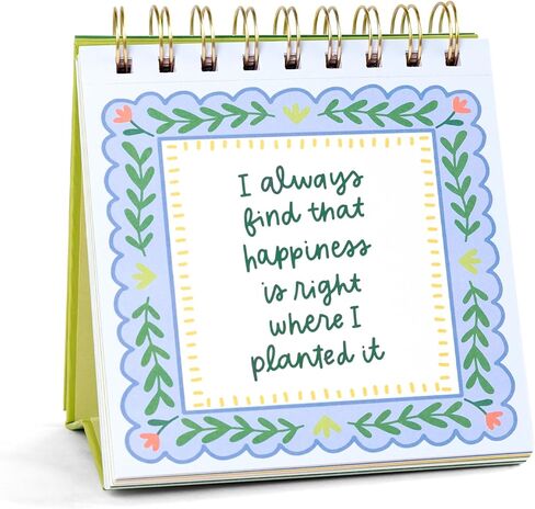 52 Weeks of Book Quotes Flip Display For Desk: Inspirational Desk Decor Aesthetic, Desk Gifts for Women Office, Book Lovers Gifts, Cute Desk Accessories, Motivational Quotes Decor in Kuwait