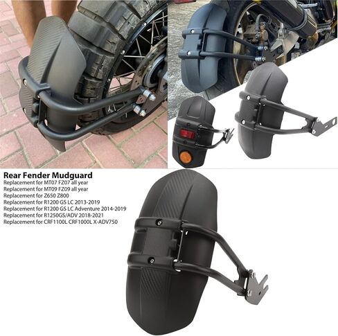 Rear Mudguard, KIMISS Motorcycle Splash Guard Protector Rear Mud Guard Fairing Replacement for R1200 GS LC 2014‑2019 Black in Saudi Arabia