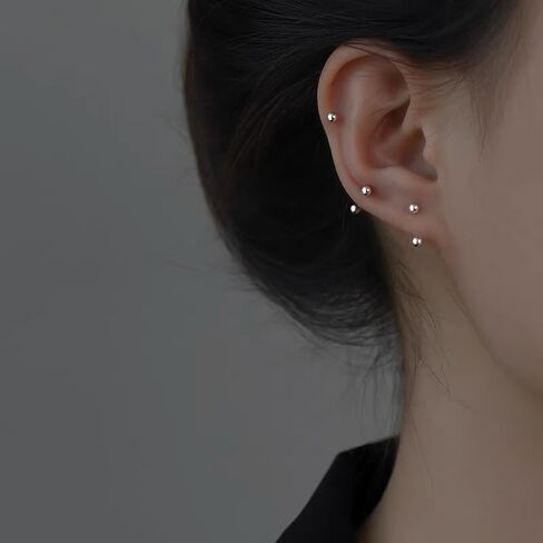 16G Simple Benly Belly Belly Button Ring للنساء 925 Sterling Silver Internal Thread Classic Sexy Tragus Lip Tragus Stud Helix Conch labret reing in Saudi Arabia
