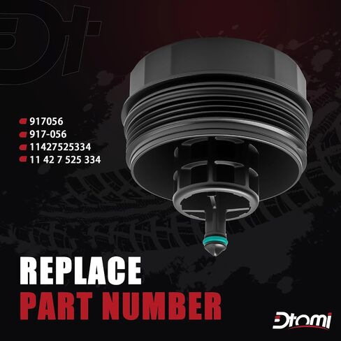 غطاء غطاء مبيت فلتر زيت المحرك متوافق مع سيارة BMW E60 E70 E90 E93 F10 F30 128i 135i 528i 528i 328i 335i 530i 740i X3 X5 X6 Z4 استبدال # 11427525334 11427566327 917-056 HU816x in Saudi Arabia
