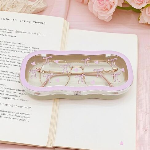 Glasses Case Hard Shell, Cute Sunglasses Case, Glass Cases for Eyeglasses Women, Clear Reading Eye Glass Cases in Saudi Arabia