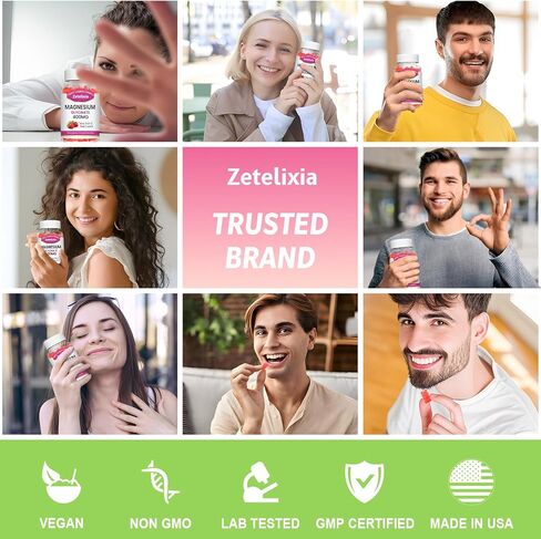 2 Pack Magnesium Glycinate Gummies, High Absorption Magnesium Glycinate Supplements for Relaxation, Sugar Free Chews for Adults & Kids, Relax Mood, Raspberry Flavor, 120 Count in Kuwait