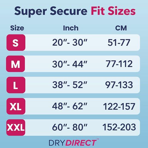 Dry Direct Extra Protective Underwear, Soft Cloth-Like Adult Diapers, All Day Disposable Incontinence Protection - Large (Case of 56) in Saudi Arabia