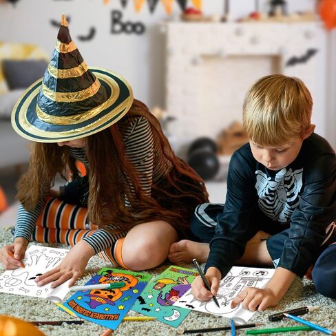 ArtCreativity Halloween Coloring Books for Kids, Pack of 12, 5" x 7" Mini Booklets, Fun Halloween Treats Prizes, Favor Bag Fillers, Birthday Party Supplies, Art Gifts for Boys and Girls in Saudi Arabia