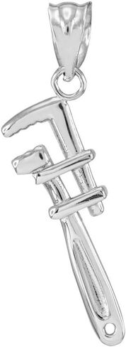 Claddagh Gold Fine 925 Sterling Silver Monkey Wrench Charm Pendant in Saudi Arabia