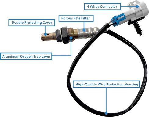 234-4668 213-4229 12609457 4pcs Upstream + Downstream Sensors Oxygen Sensor Compatible with Escalade Chevrolet Avalanche Silverado Tahoe GMC Yukon Sierra in Kuwait