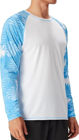 UPF Fisheal 50+ من القمصان السباحة ، قميص حماية من أشعة الشمس الطويلة ، واقي سريع للأشعة فوق البنفسجية الجافة. in Kuwait