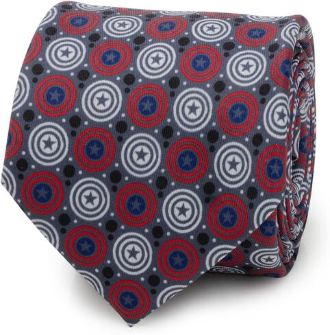 Cufflinks Inc. Captain America Gray Dot Men's Tie in Saudi Arabia