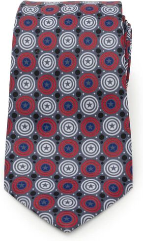 Cufflinks Inc. Captain America Gray Dot Men's Tie in Saudi Arabia