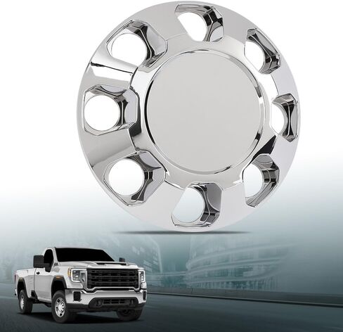 LQI Wheel Center Cap Chrome Compatible with GMC Sierra 2500HD 3500HD 2015-2020 22909152 Silver Plastic in Saudi Arabia