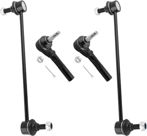 Boxi 4PCS Bron Sway Bar Links + TIE TIE OUTER FIT لشيفروليه MALIBU 2004 2005 2006 2007 2008 2009 FOR PONTIAC G6 2005 2006 2007 2008 2007 FOR Saturn Aura 2007 2008 | K80252 ES800086 in Saudi Arabia