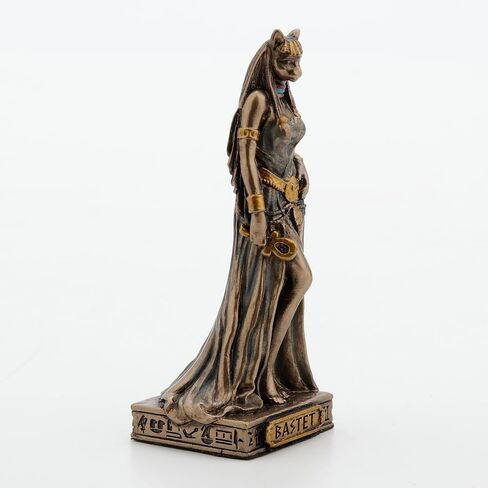 Veronese Design 3 3/8 Inch Bastet Goddess of Protection Resin Miniature Painted Bronze Finish in Saudi Arabia