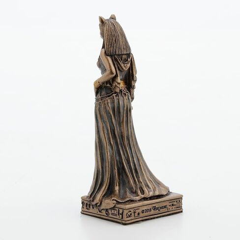 Veronese Design 3 3/8 Inch Bastet Goddess of Protection Resin Miniature Painted Bronze Finish in Saudi Arabia