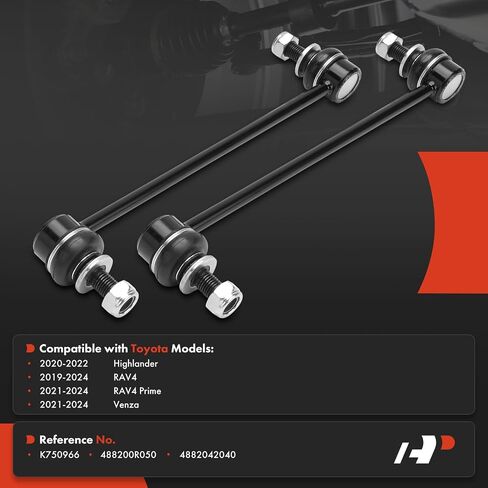 A-Premium 2 x Front Sway Bar Links Stabilizer Bar Links, Compatible with Toyota RAV4 2019-2024, RAV4 Prime 2021-2024, Highlander 2020-2022, Venza 2021-2024 in Saudi Arabia