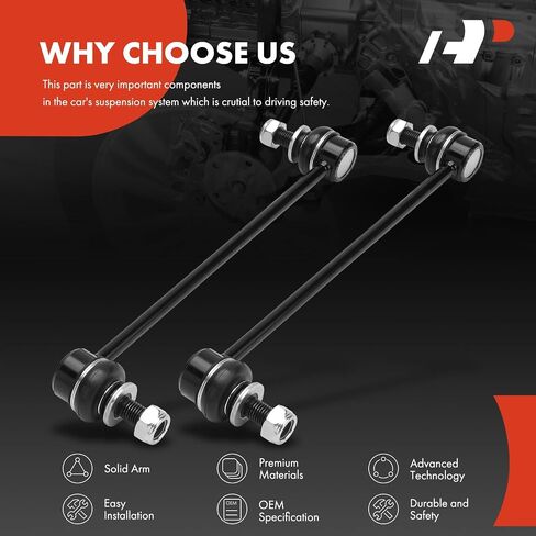 A-Premium 2 x Front Sway Bar Links Stabilizer Bar Links, Compatible with Toyota RAV4 2019-2024, RAV4 Prime 2021-2024, Highlander 2020-2022, Venza 2021-2024 in Saudi Arabia