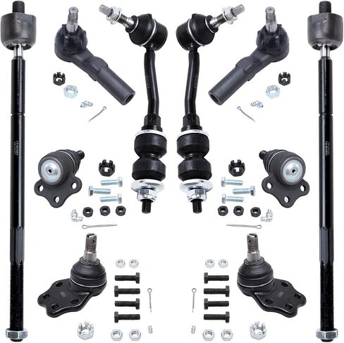 Detroit Axle - 2WD Front 10pc stementik kit for 1997-1999 Dodge Dakota 1999 Durango 2 Sway Sway Bar Links 4 Lower Ball Ball Points 4 Ofter Inner Rod Ands level in Saudi Arabia