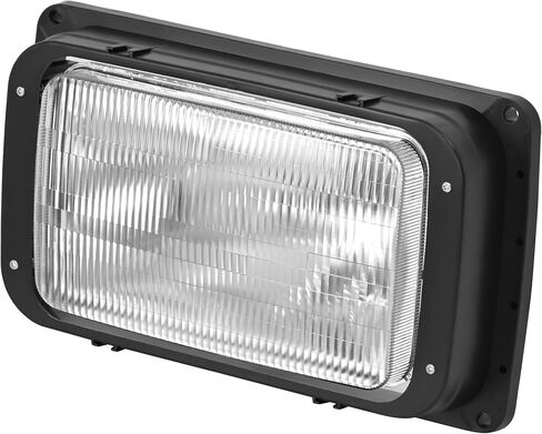 المصابيح الأمامية Hecasa LED LED متوافقة مع 1990-2017 Mack CH613 SFA Hood Truck Set Set Set Set Set Set Set Set & Passenger W/Plubs Clear & Amber Lens Present in Saudi Arabia