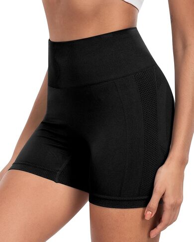 NORMOV Workout Butt Lifting Shorts Women,Seamless High Waist Scrunch Booty Gym Shorts in Kuwait
