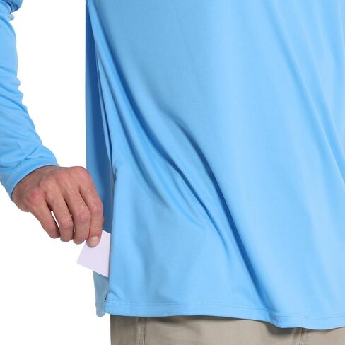 قمصان حماية أشعة الشمس للرجال تسبح قمصان UPF 50+ UV Long Sleeve Rash Guard الصيد الجاري الجاف سريعًا in Saudi Arabia