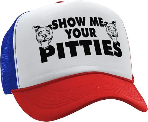 Guacamole - Show Me Your Pitties - Pit Bull Dog Pitbull Love - Vintage Retro Style Trucker Cap Hat in Kuwait