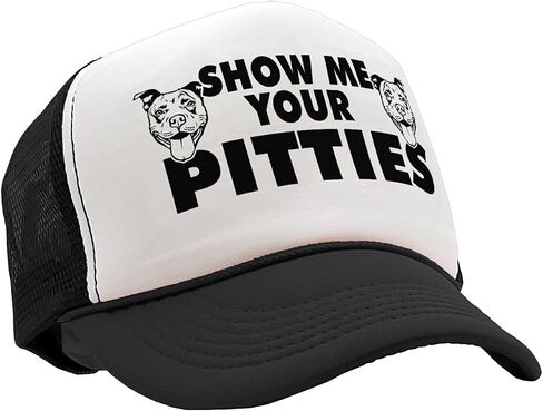 Guacamole - Show Me Your Pitties - Pit Bull Dog Pitbull Love - Vintage Retro Style Trucker Cap Hat in Kuwait