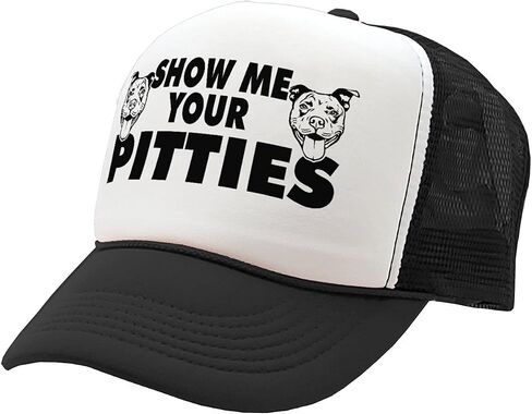 Guacamole - Show Me Your Pitties - Pit Bull Dog Pitbull Love - Vintage Retro Style Trucker Cap Hat in Kuwait